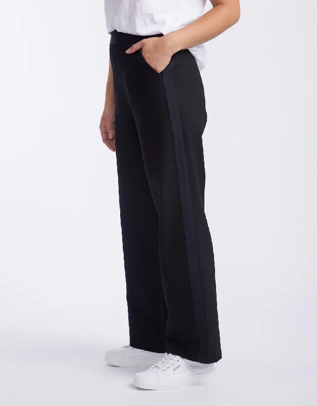 Plus size formal evening gown with intricate beadingTimeless Straight Leg Ponte Pant - Black On Black