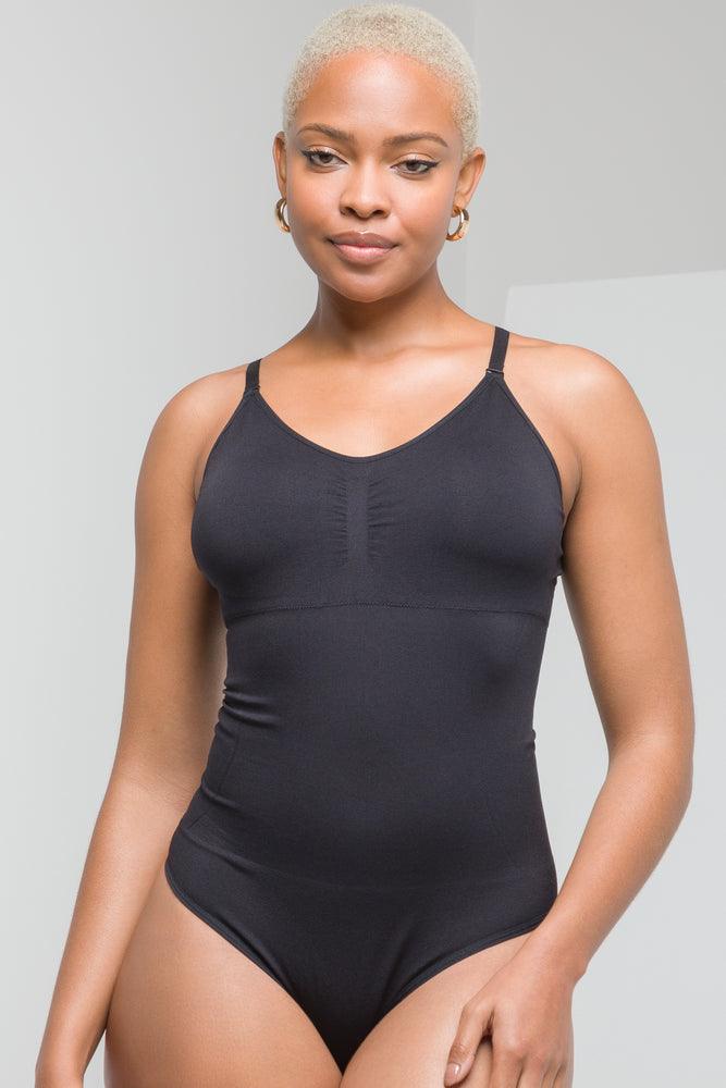 Compression Bodysuits for Post - Workout RecoveryShapewear Thong Bodysuit Black