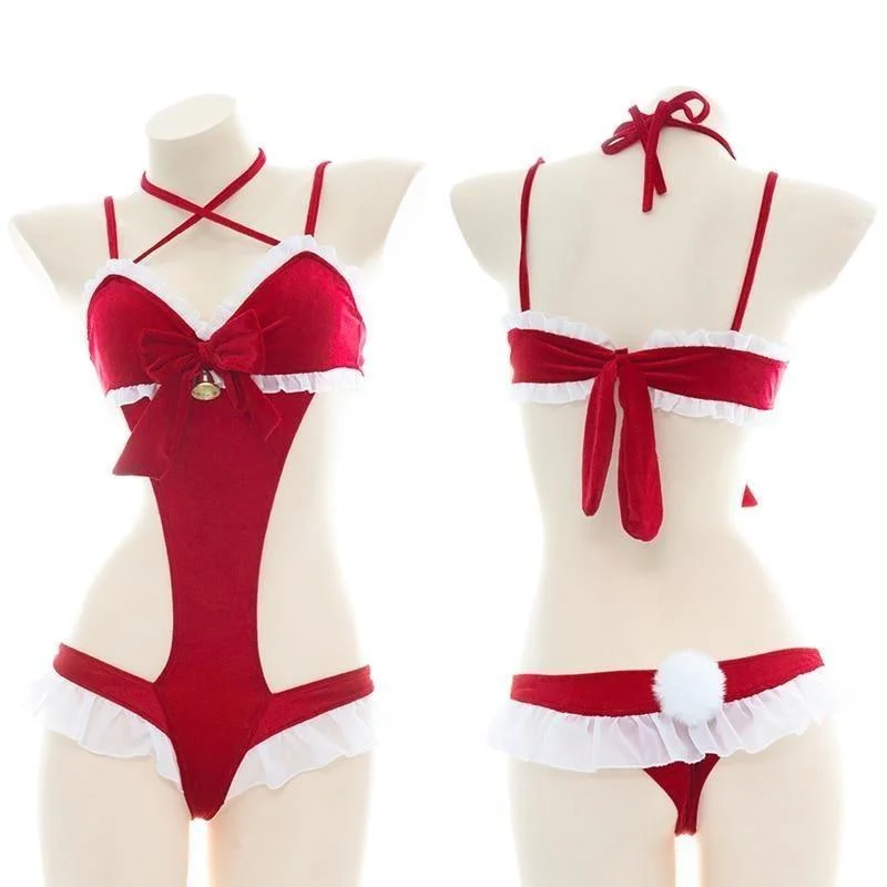 Convertible Straps Bodysuits for Multiple Styling OptionsSanta's Little Treat Bodysuit