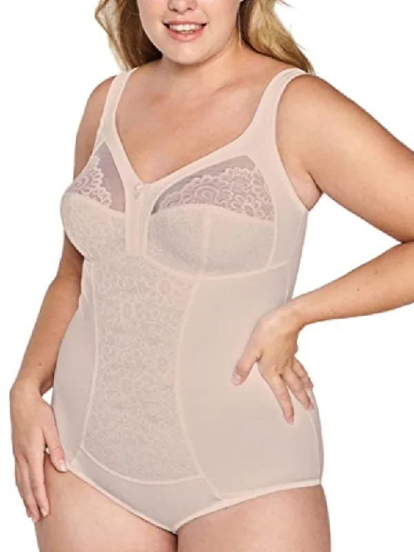 Button - Front Bodysuits with a Classic and Timeless AppealSoft Shapewear Bodysuit - Light Beige