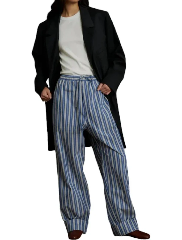 Albert Pants In Bleu/blanc