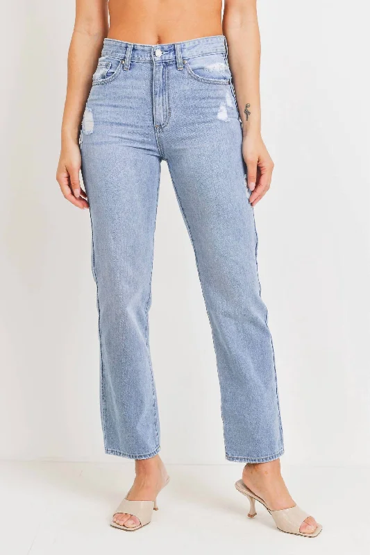 Bobbi High Rise Dad Jeans In Medium Wash