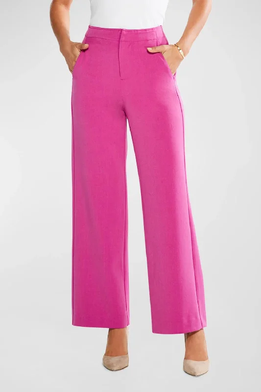 Work It High-Rise Wide-Leg Trouser In Orchid Petal