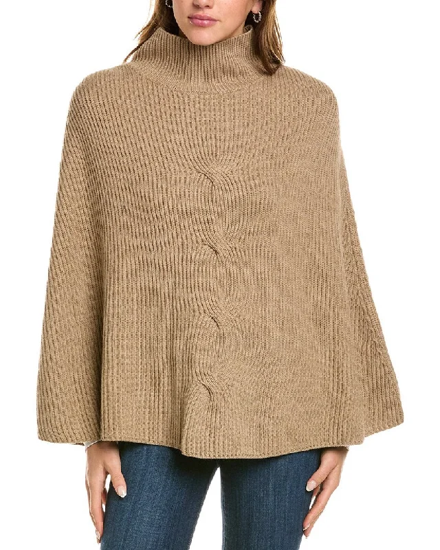 Open - Front Women Sweater for Easy LayeringJ.McLaughlin Jess Wool Poncho