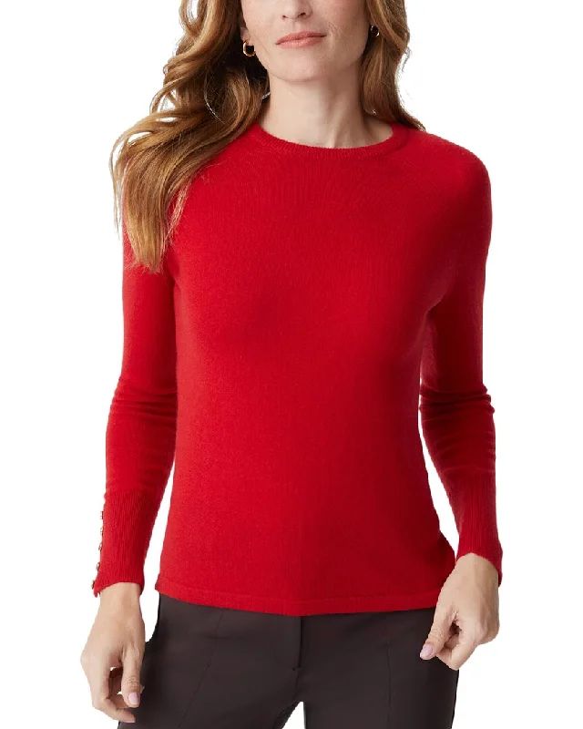 Hand - Knitted Women Sweater with Artisanal CharmJ.McLaughlin Theia Cashmere Sweater