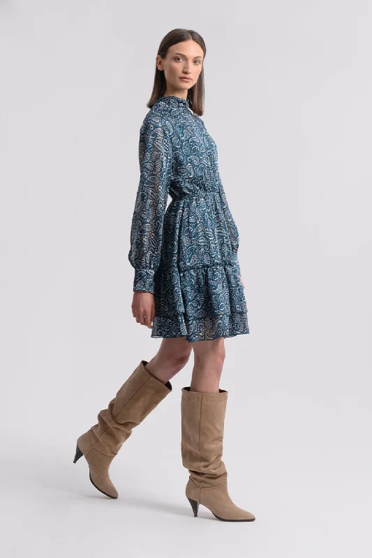 Oversized Women Sweater for a Cozy and Fashionable LookMolly Bracken Duck Egg Blue Woven Dress