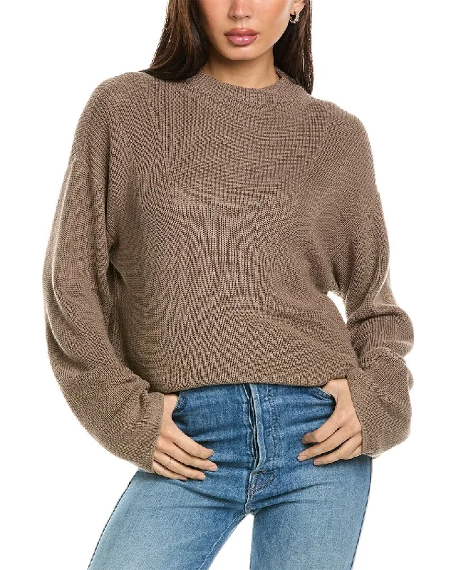 Oversized Women Sweater for a Cozy and Fashionable LookNation LTD Julian Relaxed Funnel Neck