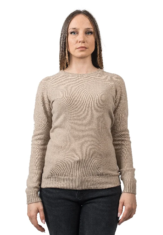 Button - Down Women Sweater for a Versatile LookCrew neck in 100% regenerated cashmere