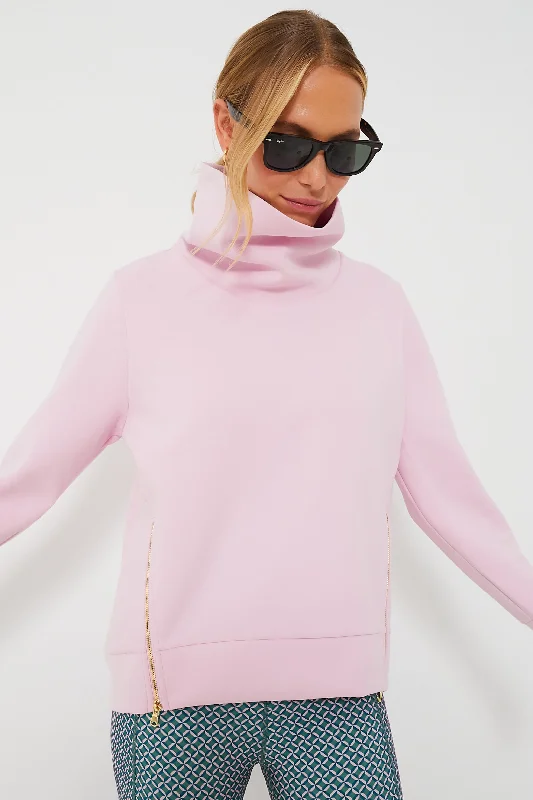 Long - Sleeve Women Sweater with Ribbed CuffsPetal Everyday Pullover