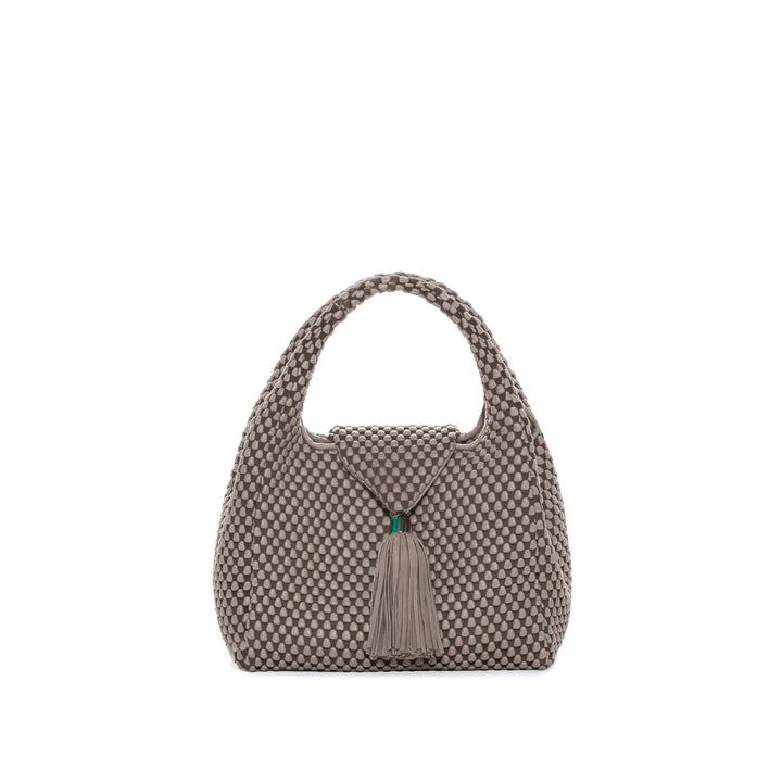 Hooded Women Sweater for Added Comfort and StyleTissa Fontaneda Simple Matter Tassle Ash Grey Shoulder Bag