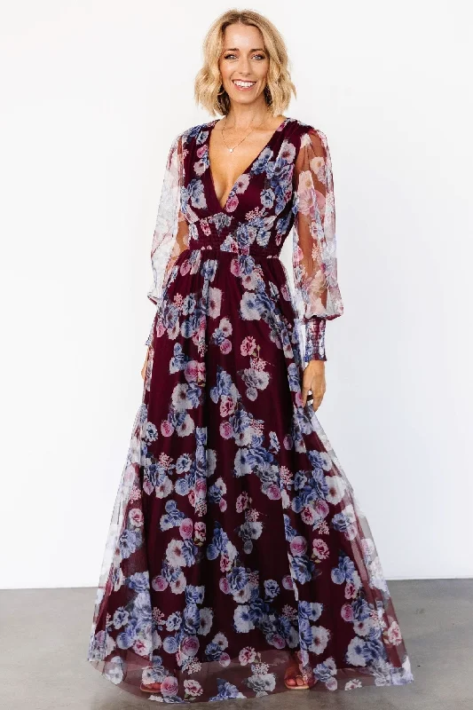 Sheath Women Dress with a Tailored Fit for a Professional LookLayla Tulle Maxi Dress | Mulberry Floral