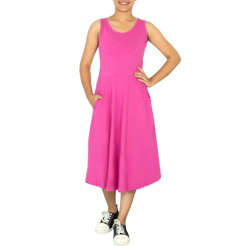 Mermaid - Style Women Dress with a Fitted Silhouette for Special OccasionspH4 Sleeveless Fit & Flare Dress