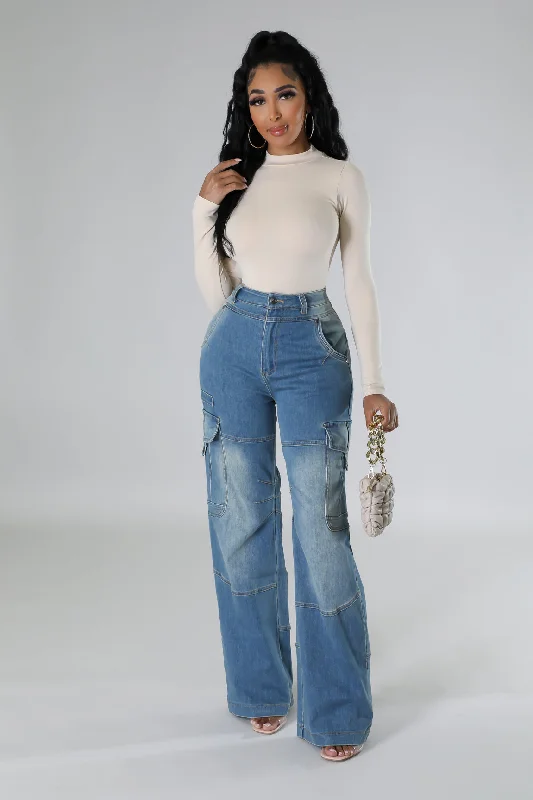 Oversized Denim Top for a Relaxed and Casual VibeOn Alert Jeans