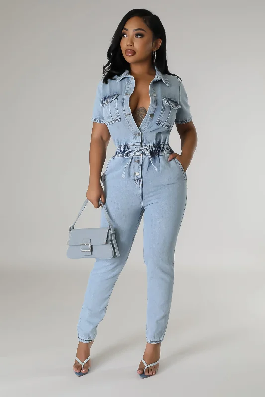 Fringed Denim Top with a Bohemian FlairTonight’s Special Jumpsuit