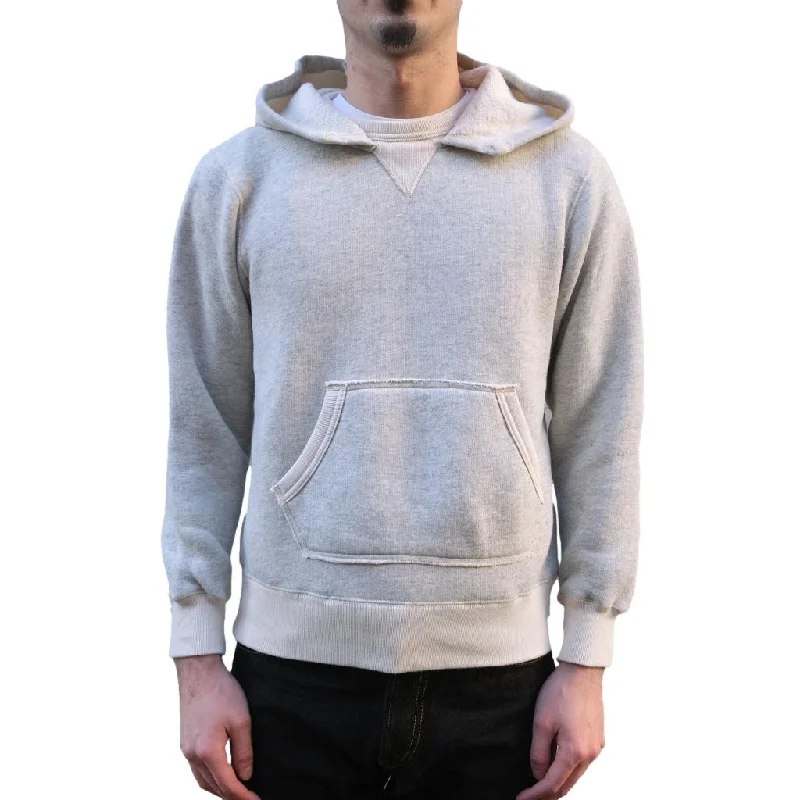 Button - Down Denim Top with a Classic DesignLoop & Weft Tompkins Knit Double-V After Hood Sweatshirt (Gray)