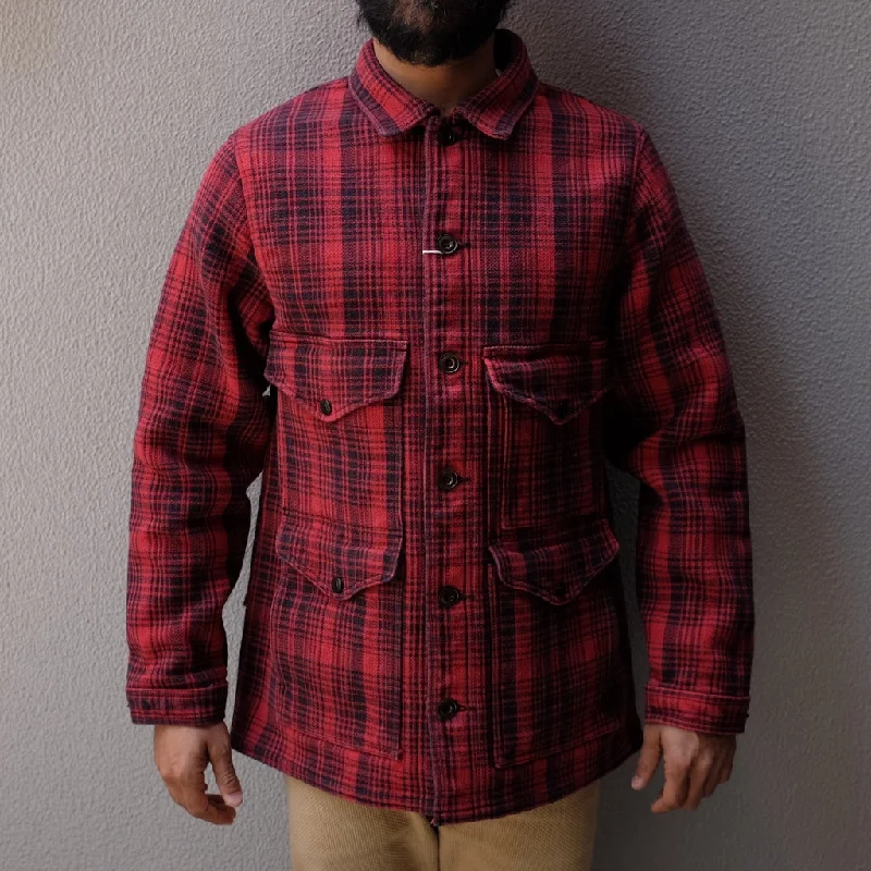 Button - Down Denim Top with a Classic DesignStudio D'Artisan "Hinode" Heavyweight Flannel Jacket