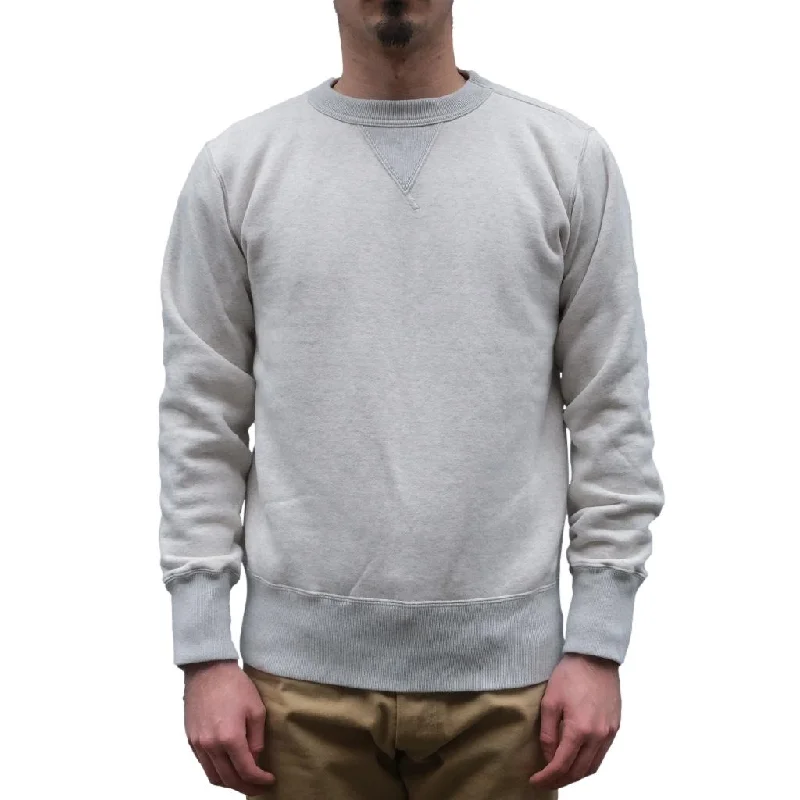 Denim Top with a Collared Neckline for a Preppy StyleStudio D'Artisan Loopwheel Crewneck Sweatshirt (Oatmeal)