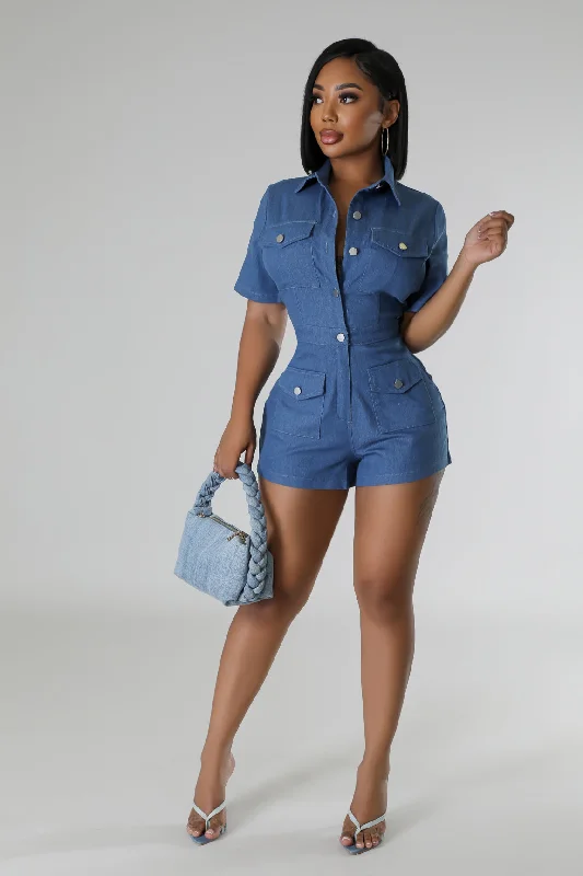 Denim Top for a Music Festival with a Rock - n - Roll VibeWhat Matters Most Romper