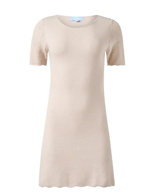 Strapless Women Dress with a Built - in Bra for Comfort and SupportAudrey Sand Knit Dress