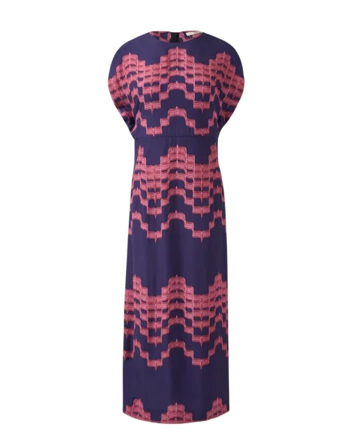 Shift Women Dress with a Simple and Classic Design for Everyday WearDahlia Pink and Purple Dress