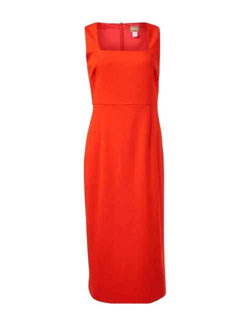 Backless Women Dress for a Sexy and Alluring Look at Evening EventsOrange Sheath Dress