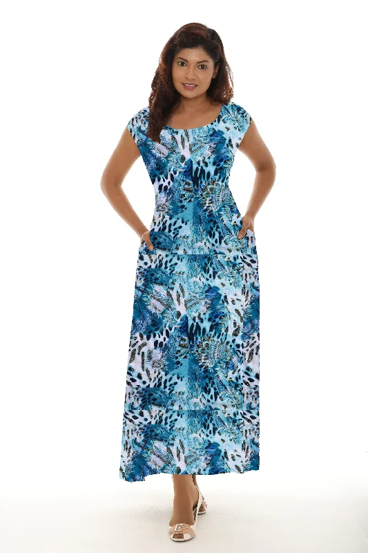 Wrap - Style Women Dress with Adjustable Fit for All Body TypesPaisley print Maxi dress