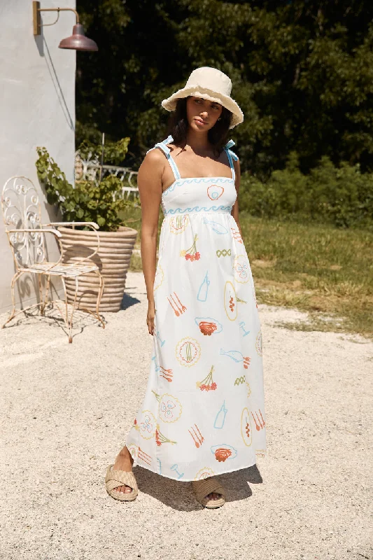 Lace - Embellished Women Dress for an Elegant and Sophisticated AppearanceProvence Escape Linen Maxi Dress Multi