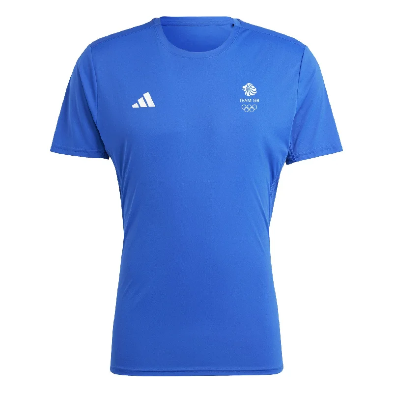 Ringer T Shirt Women with Retro - Inspired Stripesadidas Team GB Royal Blue Essential Tee