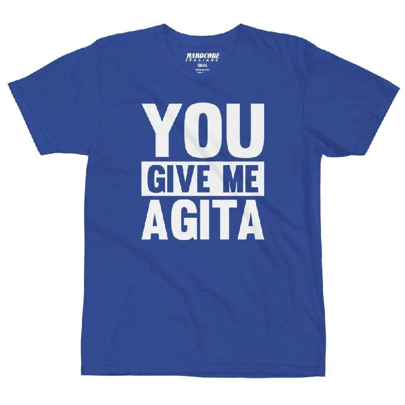 Striped Women T Shirt in a Classic PatternYou Give Me Agita Tee