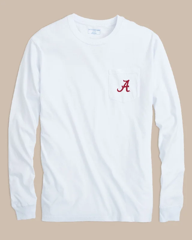 Graphic Print Women T Shirt for a Trendy StatementAlabama Crimson Tide Gameday Embroidered Long Sleeve T-Shirt