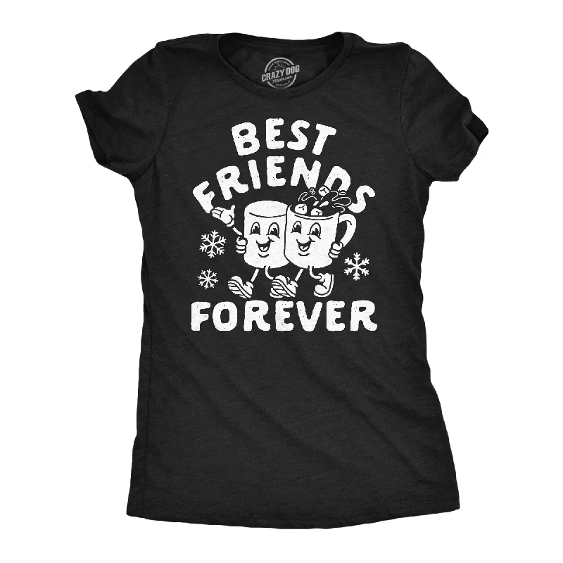 Plus Size Women T Shirt for a Comfortable and Flattering FitBest Friends Forever Marshmallow Hot Chocolate Women's T Shirt