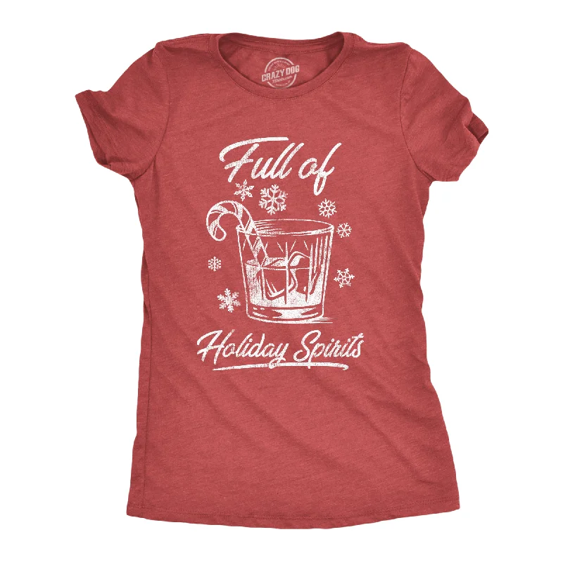 Puff Sleeve Women T Shirt for a Fashion - Forward LookFull Of Holiday Spirits Women's T Shirt