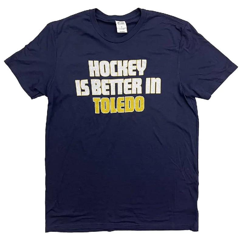 Floral Print Women T Shirt for a Feminine TouchHockey is Better in Toledo Shirt