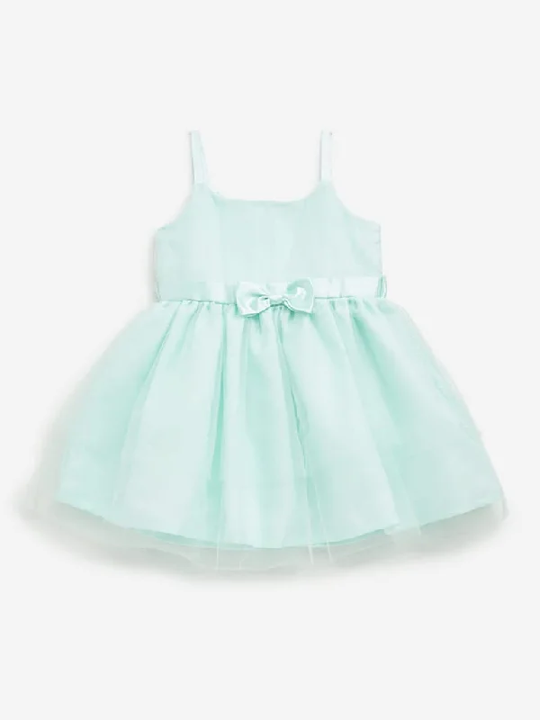 Printed Floral Women Shorts for a Summer - Ready StyleHOP Kids Mint Bow-Detailed A-Line Dress