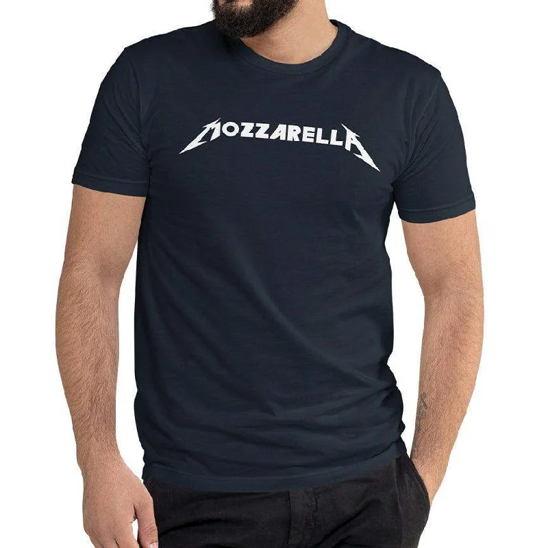 Distressed Women T Shirt with a Laid - Back AestheticMozzarella Tee