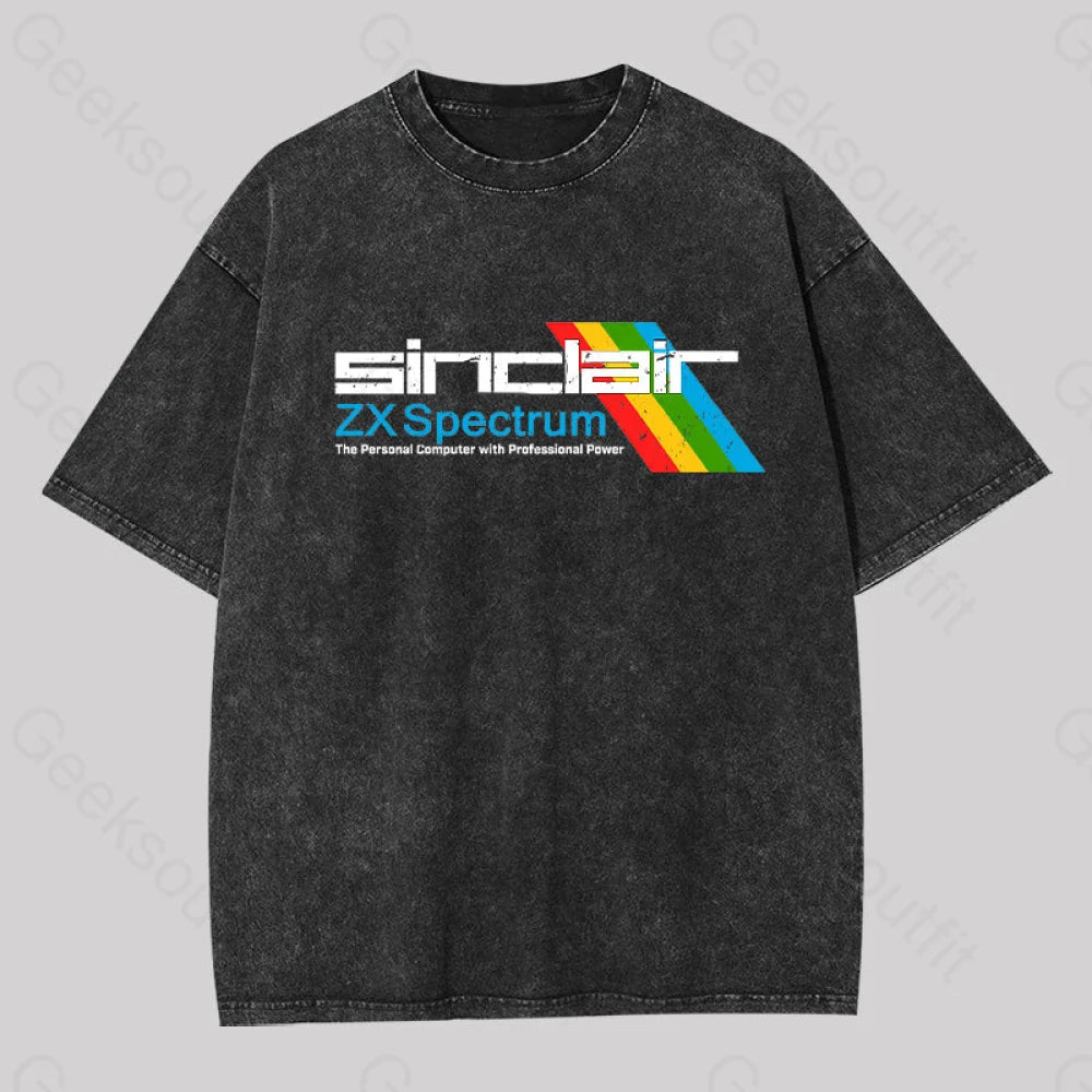 Striped Women T Shirt in a Classic PatternSinclai ZX Spectrum Geek Washed T-shirt