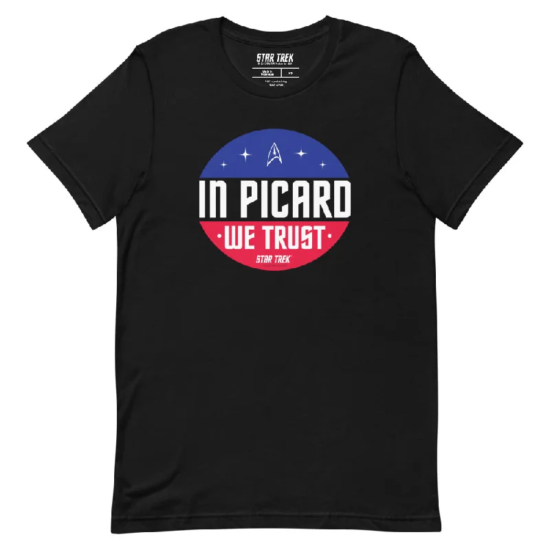 Graphic Print Women T Shirt for a Trendy StatementStar Trek In Picard We Trust Unisex T-Shirt