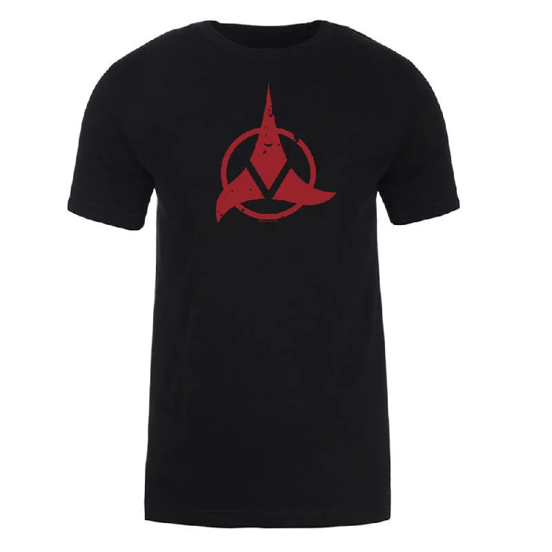 Sleeveless Women T Shirt for Summer ComfortStar Trek Klingon Red Logo Adult Short Sleeve T-Shirt