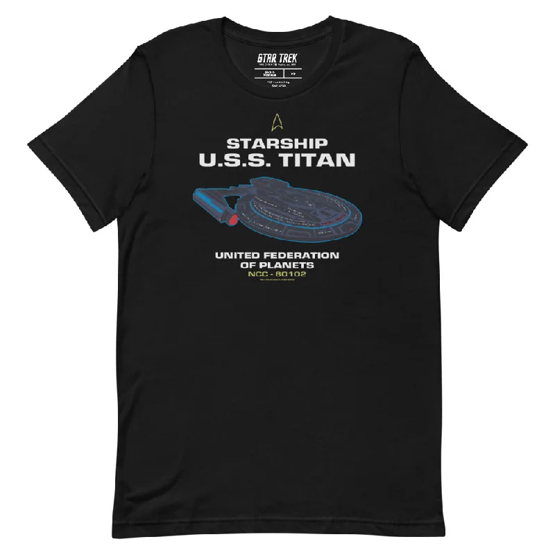 Pocketed Women T Shirt for Added FunctionalityStar Trek: Lower Decks U.S.S. Titan T-Shirt