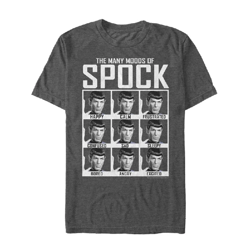 Long Sleeve Women T Shirt for Cooler WeatherStar Trek: The Original Series Moods of Spock Graphic T-Shirt