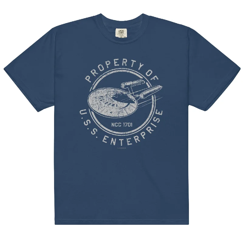 Crew Neck Women T Shirt with a Timeless DesignStar Trek U.S.S. Enterprise Comfort Colors T-Shirt