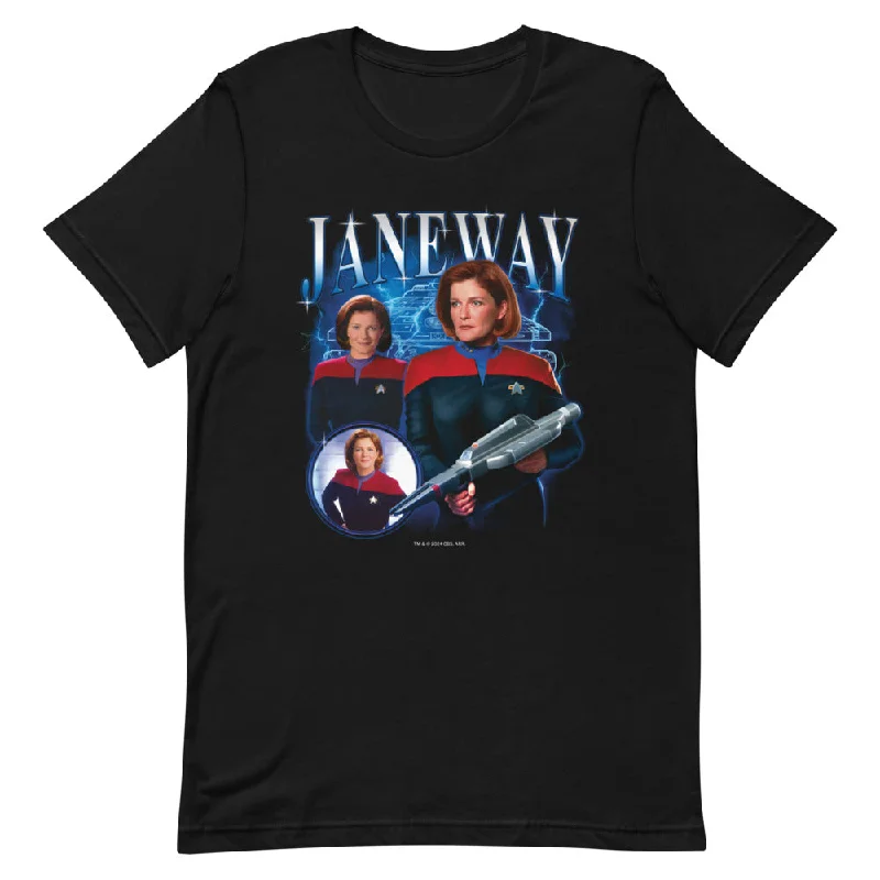 Ringer T Shirt Women with Retro - Inspired StripesStar Trek: Voyager Janeway Heartthrob Unisex T-Shirt