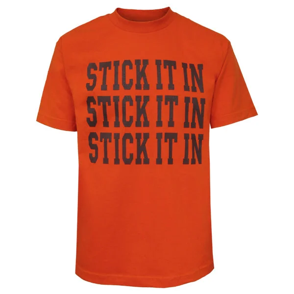 Pocketed Women T Shirt for Added FunctionalityStick It In T-Shirt: Orange