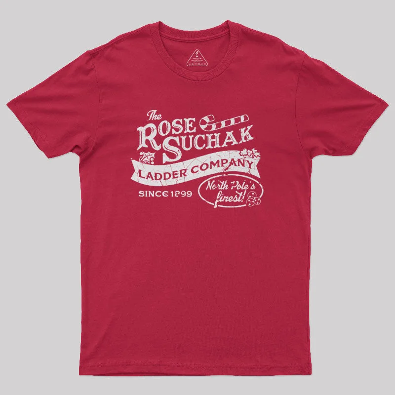 Ringer T Shirt Women with Retro - Inspired StripesThe Rose Suchak Ladder Company Christmas Geek T-Shirt