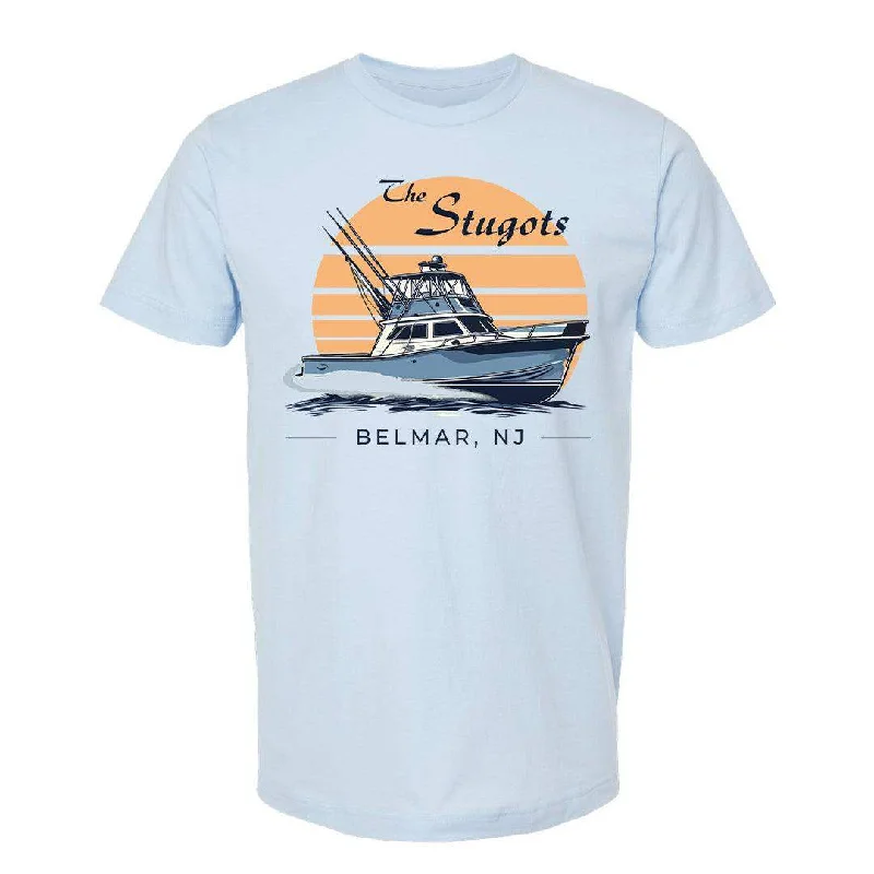 Distressed Women T Shirt with a Laid - Back AestheticThe Stugots Boat Tee