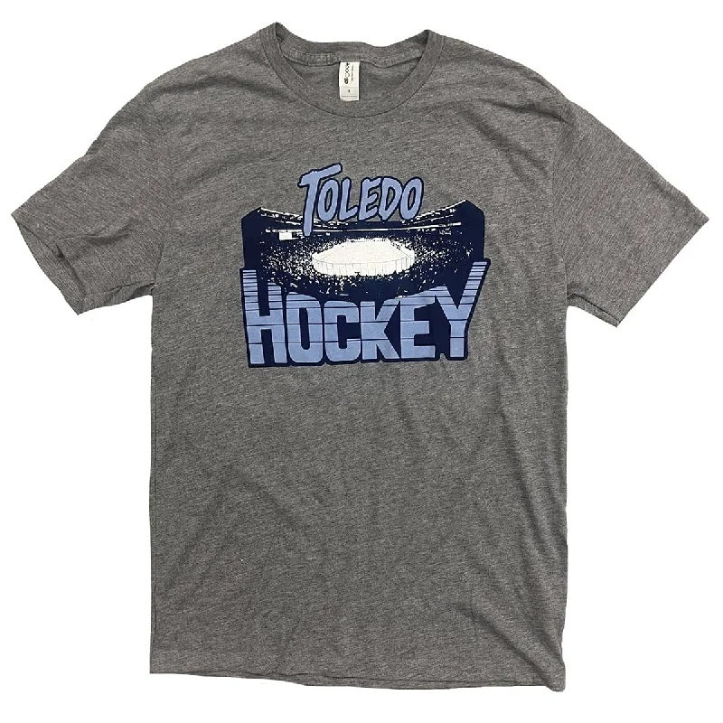 Striped Women T Shirt in a Classic PatternToledo Hockey Arena Shirt