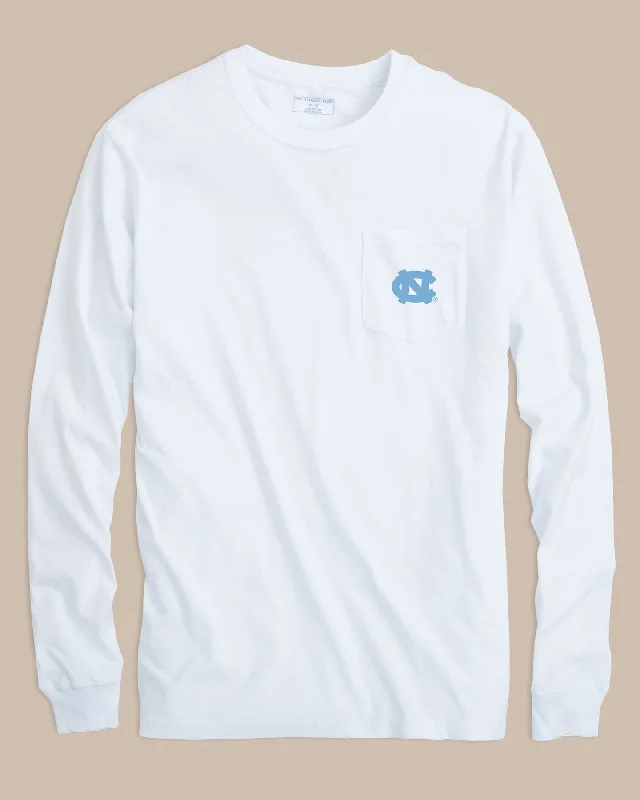 Crew Neck Women T Shirt with a Timeless DesignUNC Tar Heels Gameday Embroidered Long Sleeve T-Shirt