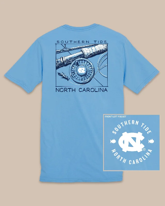 Crew Neck Women T Shirt with a Timeless DesignUNC Tar Heels Gameday Fly Reel T-Shirt