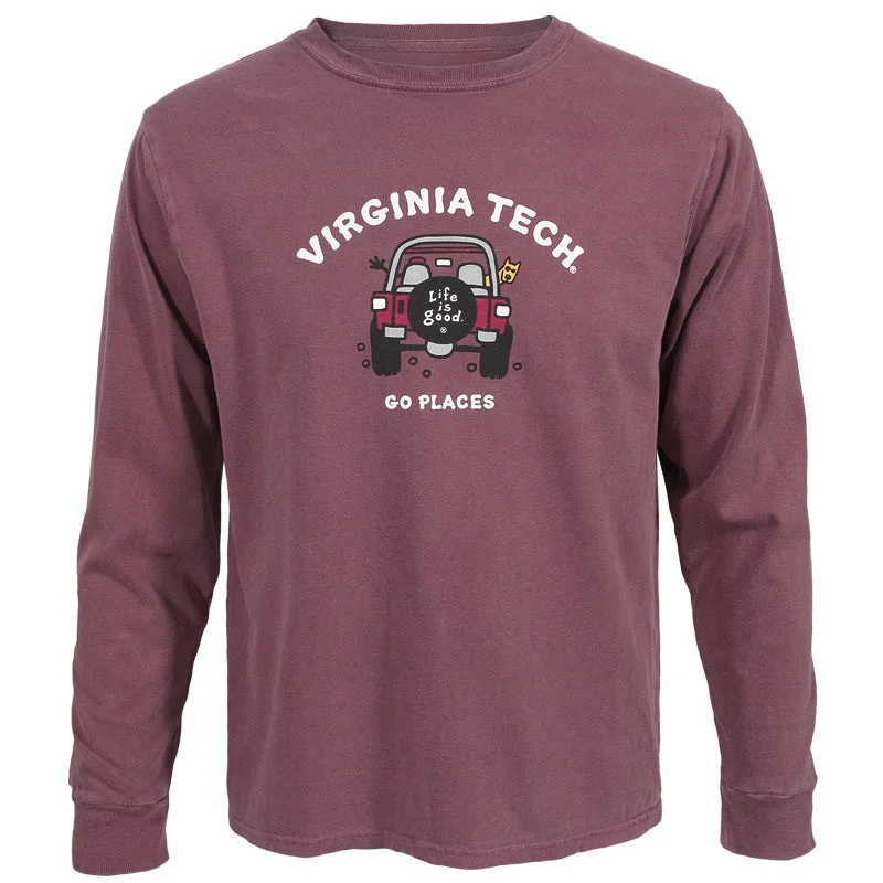 Moisture - Wicking Women T Shirt for Active LifestylesVirginia Tech Life is Good Long-Sleeved  T-Shirt