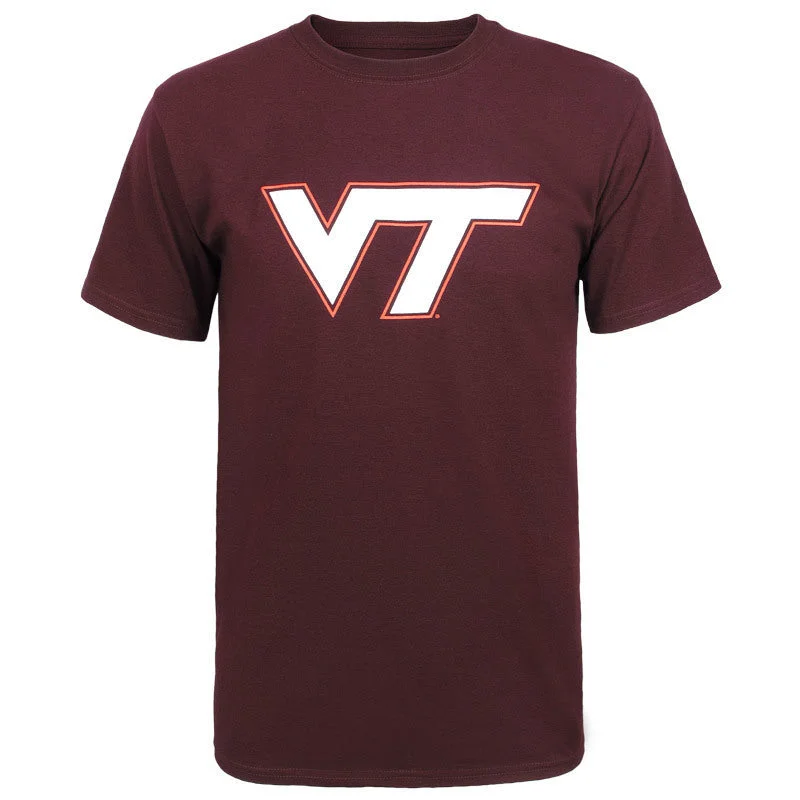 Graphic Print Women T Shirt for a Trendy StatementVirginia Tech Logo T-Shirt: Maroon by Champion